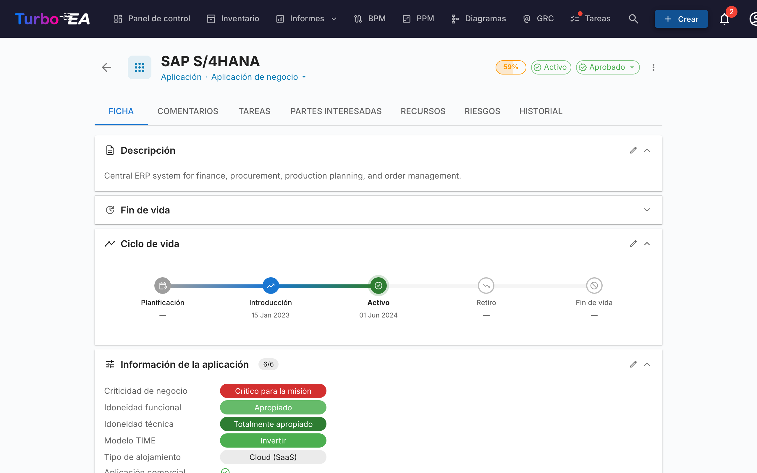 Panel de Sugerencia IA en Detalle de Ficha