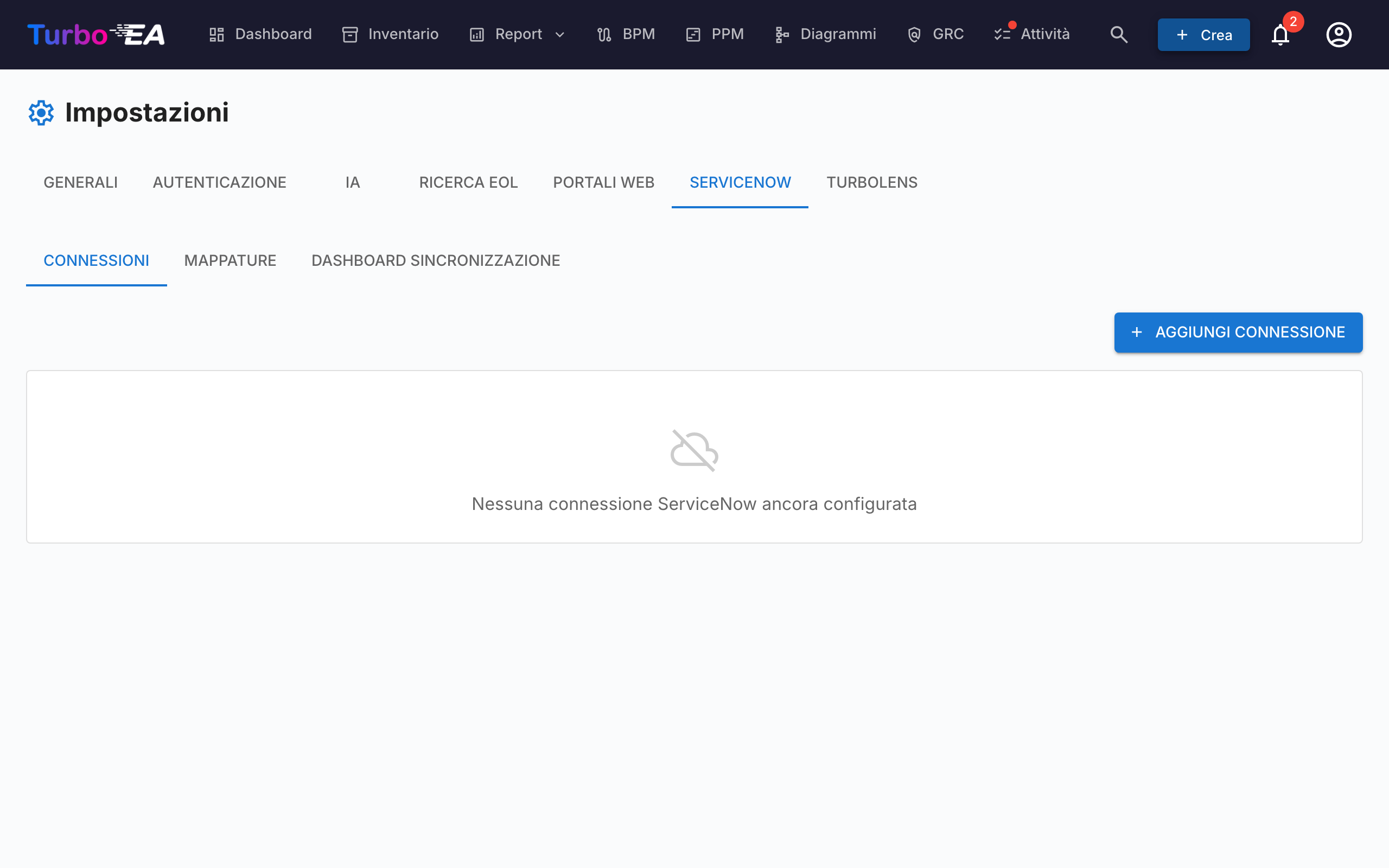 Integrazione ServiceNow